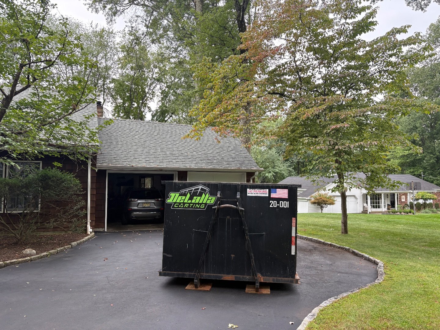 Dumpster in Old Tappn NJ for a Roofing contractor!