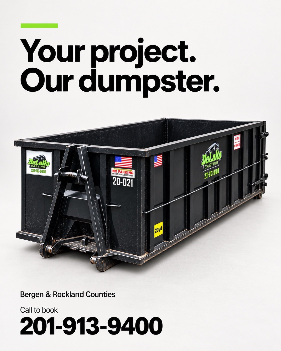 Make room for your next big project with a 20-yard dumpster from DeLalla Carting. Our 14-day rentals include weight and free driveway protection, so you can focus on the cleanout—not the mess. Call to book.

#DeLallaCarting #DumpsterRental #20YardDumpster #Cleanout #HomeProject
