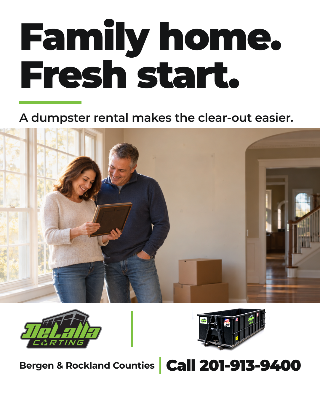 Customers doing a house cleanout