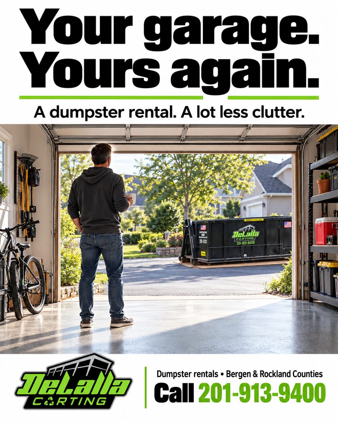 Make room for your next project with a 12-yard dumpster rental from DeLalla Carting. Dependable service and clear communication, with driveway protection included. Contact us to plan your rental.

#DeLallaCarting #DumpsterRental #12YardDumpster #Cleanout #HomeImprovement